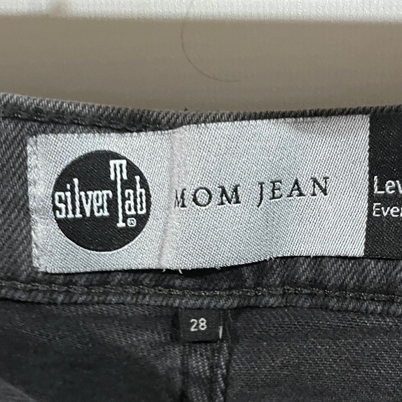 Vintage style Levi’s silver tab Black mom Jeans - Picture 2 of 7